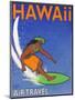 Hawaii Air Travel-Jean Pierre Got-Mounted Art Print