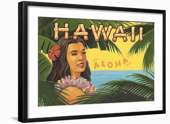 Hawaii, Aloha-Kerne Erickson-Framed Art Print