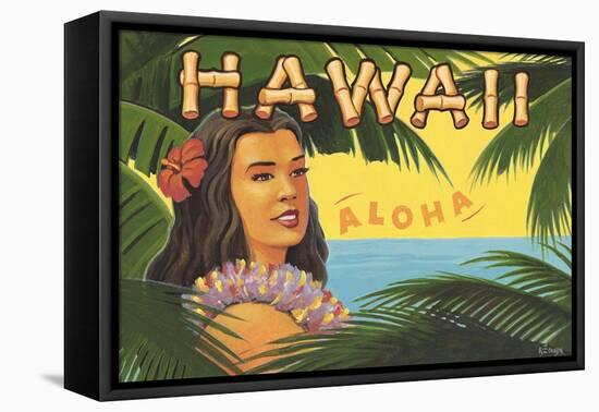 Hawaii, Aloha-Kerne Erickson-Framed Stretched Canvas