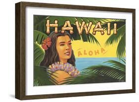 Hawaii, Aloha-Kerne Erickson-Framed Art Print