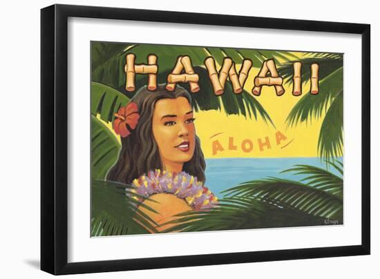 Hawaii, Aloha-Kerne Erickson-Framed Art Print