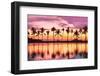 Hawaii Beach Sunset Scenic Panoramic Banner Background for Summer Vacation, Romantic Honeymoon Trav-Maridav-Framed Photographic Print