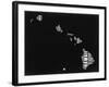 Hawaii Black and White Map-NaxArt-Framed Art Print