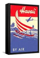 Hawaii by Air, Outrigger-null-Framed Stretched Canvas