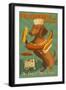 Hawaii - Dachshund - Retro Hotdog Ad - Lantern Press Artwork-Lantern Press-Framed Art Print