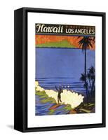 Hawaii from La-null-Framed Stretched Canvas