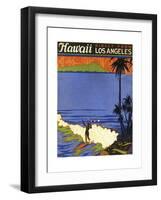 Hawaii from La-null-Framed Premium Giclee Print