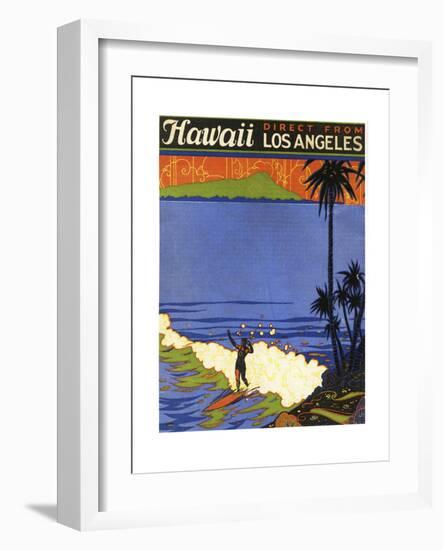 Hawaii from La-null-Framed Giclee Print