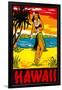 Hawaii, Hula Girl-null-Framed Art Print