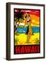 Hawaii, Hula Girl-null-Framed Art Print