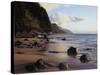 Hawaii, Kauai, Haena Sp, a View of the Na Pali Coast from Kee Beach-Christopher Talbot Frank-Stretched Canvas