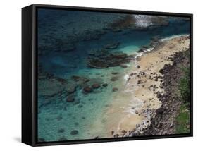 Hawaii, Kauai, Haena State Park, Coral Reef Near Kee Beach-Christopher Talbot Frank-Framed Stretched Canvas