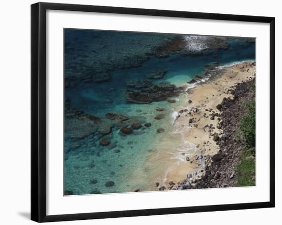 Hawaii, Kauai, Haena State Park, Coral Reef Near Kee Beach-Christopher Talbot Frank-Framed Photographic Print