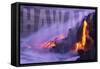 Hawaii - Lava Flow-Lantern Press-Framed Stretched Canvas