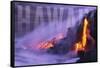 Hawaii - Lava Flow-Lantern Press-Framed Stretched Canvas