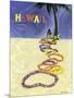 Hawaii-Lei On The Sand-John Fernie-Mounted Art Print