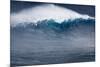 Hawaii, Maui. Kai Lenny Stand Up Paddle Board Surfing Monster Waves at Pe'Ahi Jaws-Janis Miglavs-Mounted Photographic Print