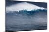 Hawaii, Maui. Kai Lenny Stand Up Paddle Board Surfing Monster Waves at Pe'Ahi Jaws-Janis Miglavs-Mounted Photographic Print