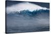 Hawaii, Maui. Kai Lenny Stand Up Paddle Board Surfing Monster Waves at Pe'Ahi Jaws-Janis Miglavs-Stretched Canvas