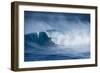 Hawaii, Maui. Kai Lenny Surfing Monster Waves at Pe'Ahi Jaws, North Shore Maui-Janis Miglavs-Framed Photographic Print