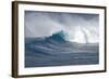 Hawaii Maui. Kyle Lenny Surfing Monster Waves at Pe'Ahi Jaws-Janis Miglavs-Framed Photographic Print