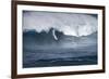 Hawaii Maui. Kyle Lenny Surfing Monster Waves at Pe'Ahi Jaws-Janis Miglavs-Framed Photographic Print