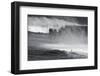 Hawaii, Maui. Lone Figure Surfing Monster Waves at Pe'Ahi Jaws, North Shore Maui-Janis Miglavs-Framed Photographic Print