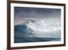 Hawaii. Maui. Lone Windsurfer on Monster Waves at Pe'Ahi Jaws, North Shore Maui-Janis Miglavs-Framed Photographic Print