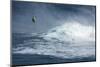 Hawaii, Maui. Niccolo Porcella Windsurfing Monster Waves at Pe'Ahi Jaws, North Shore Maui, Hawaii-Janis Miglavs-Mounted Photographic Print