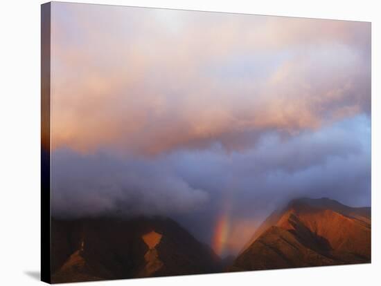 Hawaii, Maui, Rainbow over the Western Mountains of Maui-Christopher Talbot Frank-Stretched Canvas