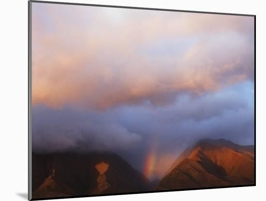 Hawaii, Maui, Rainbow over the Western Mountains of Maui-Christopher Talbot Frank-Mounted Premium Photographic Print