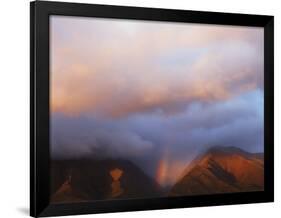 Hawaii, Maui, Rainbow over the Western Mountains of Maui-Christopher Talbot Frank-Framed Photographic Print