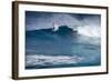 Hawaii, Maui. Robby Naish Windsurfing Monster Waves at Pe'Ahi Jaws, North Shore Maui-Janis Miglavs-Framed Photographic Print