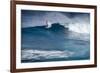 Hawaii, Maui. Robby Naish Windsurfing Monster Waves at Pe'Ahi Jaws, North Shore Maui-Janis Miglavs-Framed Photographic Print