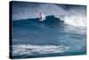 Hawaii, Maui. Robby Naish Windsurfing Monster Waves at Pe'Ahi Jaws, North Shore Maui-Janis Miglavs-Stretched Canvas