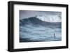 Hawaii, Maui. Robby Naish Windsurfing Monster Waves at Pe'Ahi Jaws, North Shore Maui-Janis Miglavs-Framed Photographic Print