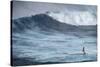 Hawaii, Maui. Robby Naish Windsurfing Monster Waves at Pe'Ahi Jaws, North Shore Maui-Janis Miglavs-Stretched Canvas
