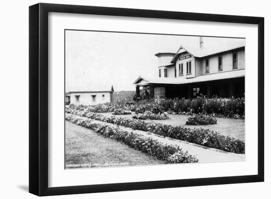 Hawaii Nat'l Park, Hawaii - Volcano House-Lantern Press-Framed Art Print