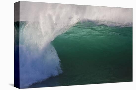 Hawaii, Oahu, Large Waves Along the Pipeline Beach-Terry Eggers-Stretched Canvas