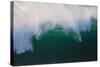 Hawaii, Oahu, Large Waves Along the Pipeline Beach-Terry Eggers-Stretched Canvas