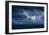 Hawaii, Oahu, Large Waves Along the Pipeline Beach-Terry Eggers-Framed Photographic Print