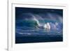 Hawaii, Oahu, Large Waves Along the Pipeline Beach-Terry Eggers-Framed Photographic Print