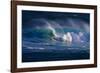 Hawaii, Oahu, Large Waves Along the Pipeline Beach-Terry Eggers-Framed Photographic Print