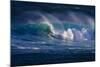 Hawaii, Oahu, Large Waves Along the Pipeline Beach-Terry Eggers-Mounted Photographic Print