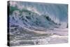 Hawaii, Oahu, Large Waves Along the Pipeline Beach-Terry Eggers-Stretched Canvas