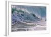 Hawaii, Oahu, Large Waves Along the Pipeline Beach-Terry Eggers-Framed Photographic Print