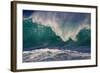 Hawaii, Oahu, Large Waves Along the Pipeline Beach-Terry Eggers-Framed Photographic Print