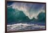 Hawaii, Oahu, Large Waves Along the Pipeline Beach-Terry Eggers-Framed Photographic Print