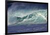 Hawaii, Oahu, Large Waves Along the Pipeline Beach-Terry Eggers-Framed Photographic Print