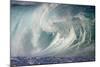 Hawaii, Oahu, Large Waves Along the Pipeline Beach-Terry Eggers-Mounted Photographic Print